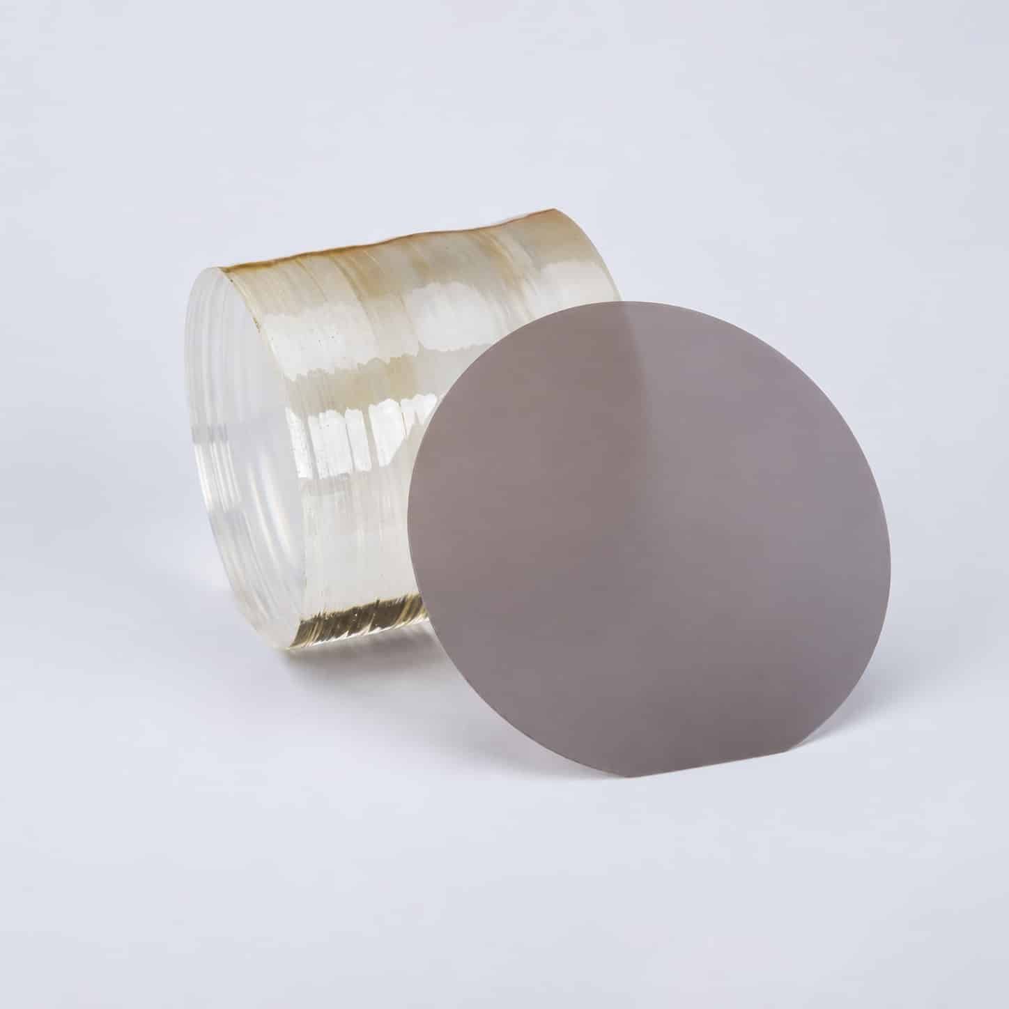 Black lithium niobate wafer with crystal ingot