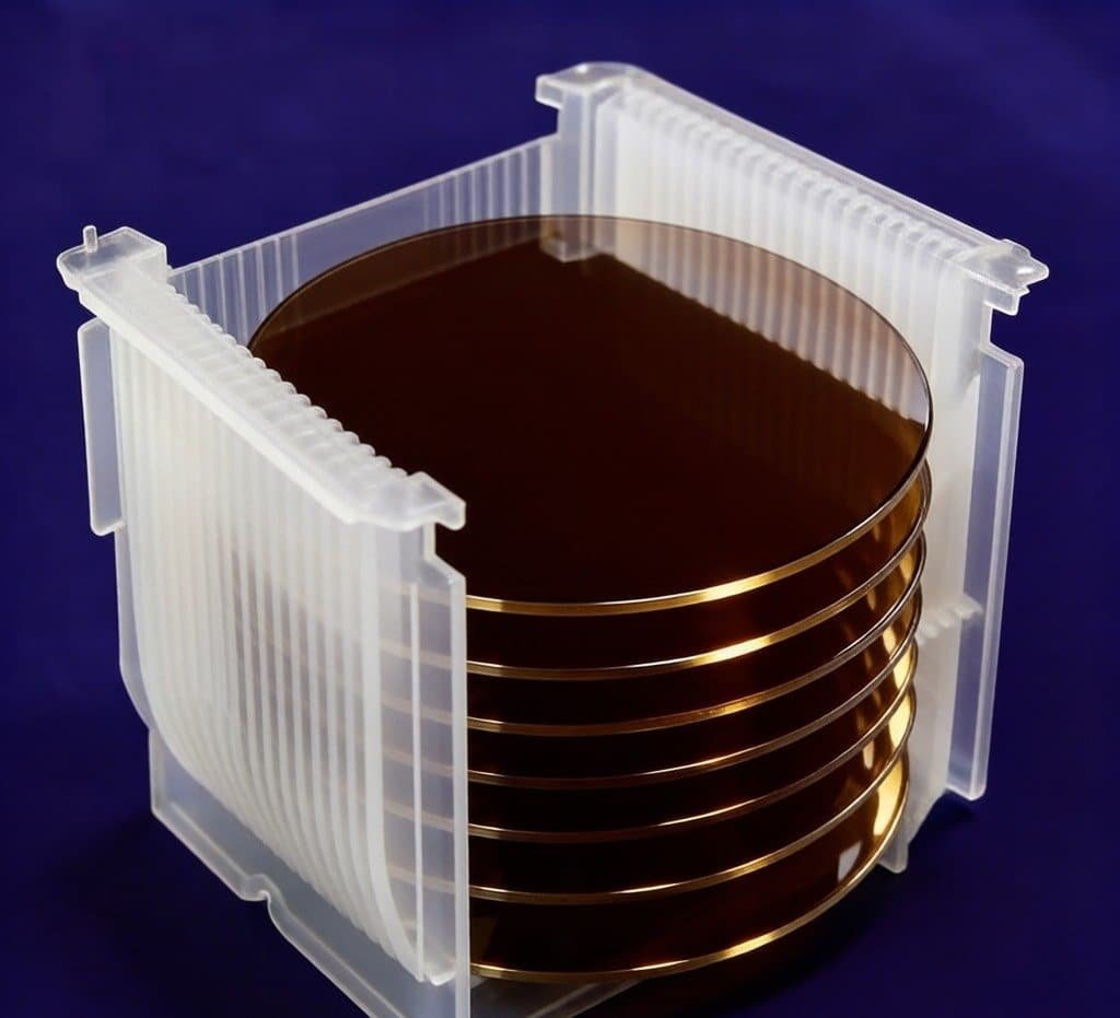 LiNbO3 wafers in cassette