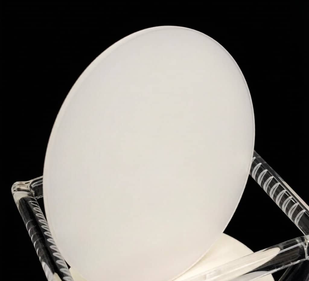 LiTaO3 wafer in cleanroom holder