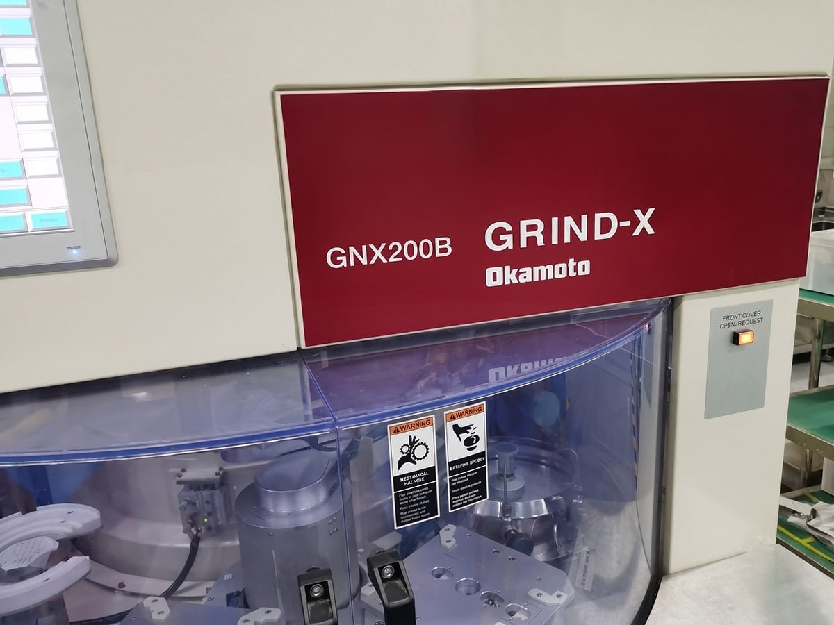 Okamoto GNX200B precision thinning machine