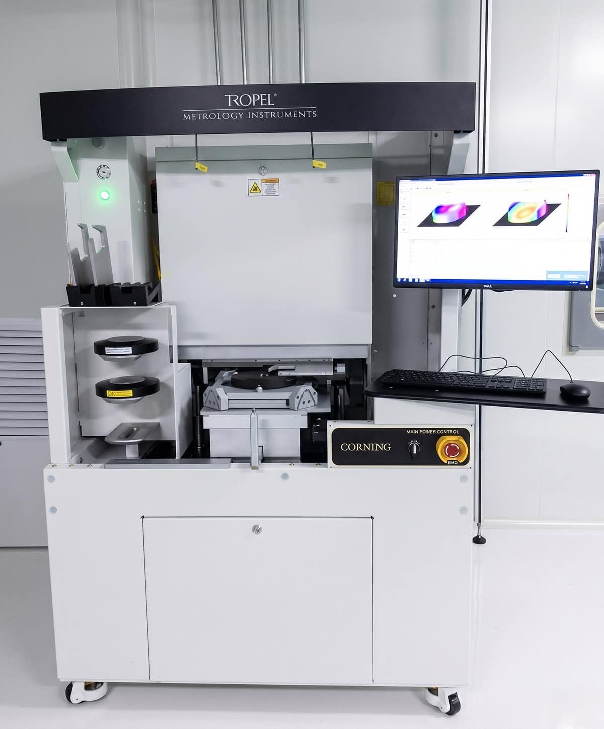 TROPEL optical metrology instrument for wafer flatness and warp measurement