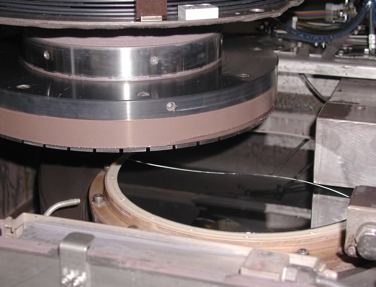 Precision wafer processing service in progress