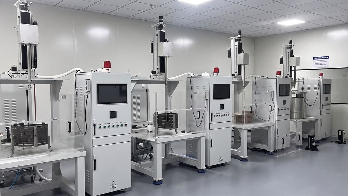 Wafer processing machine on production line
